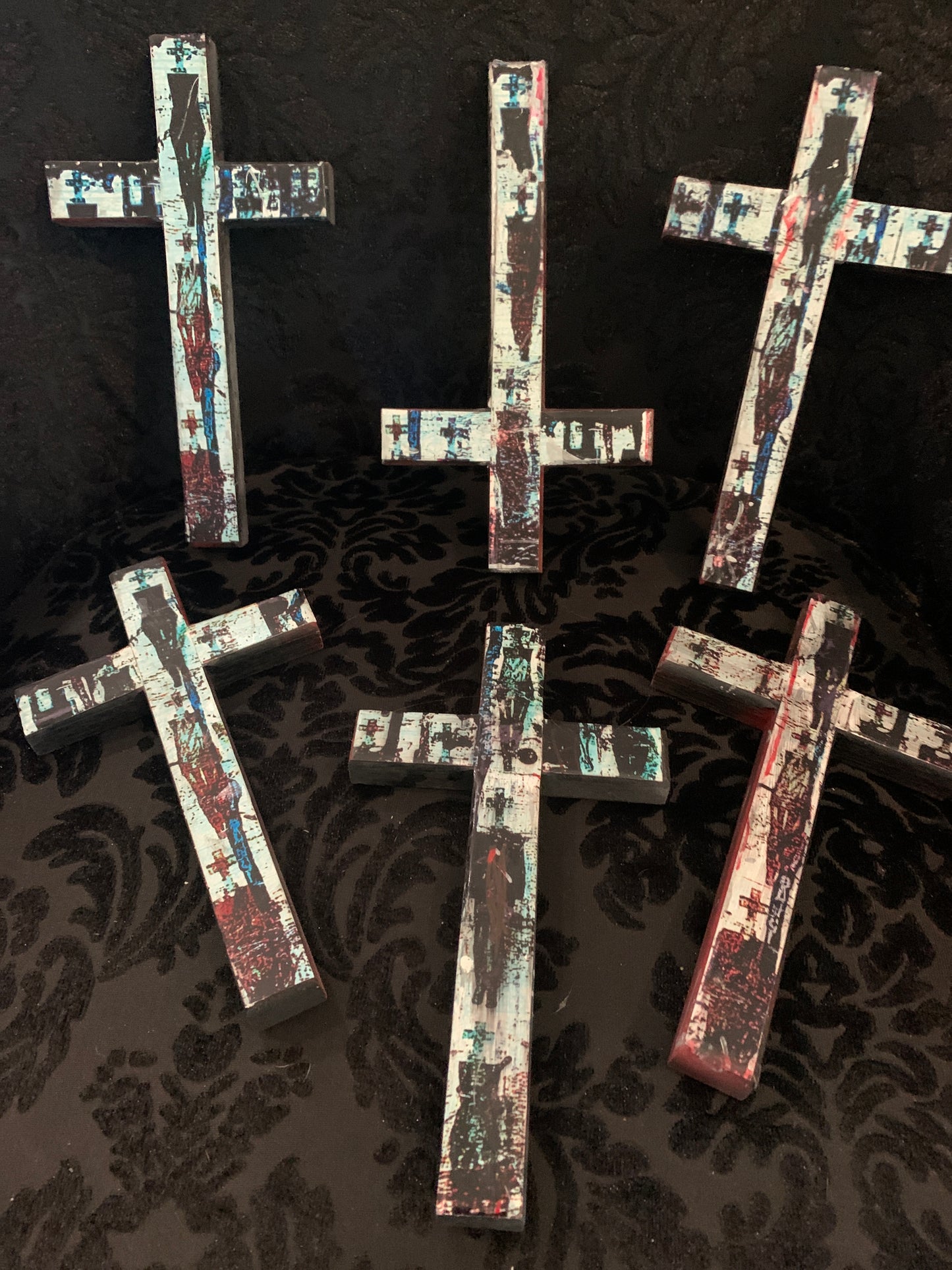 Curse Mackey "Curse-A-Fix" Wooden Art Cross