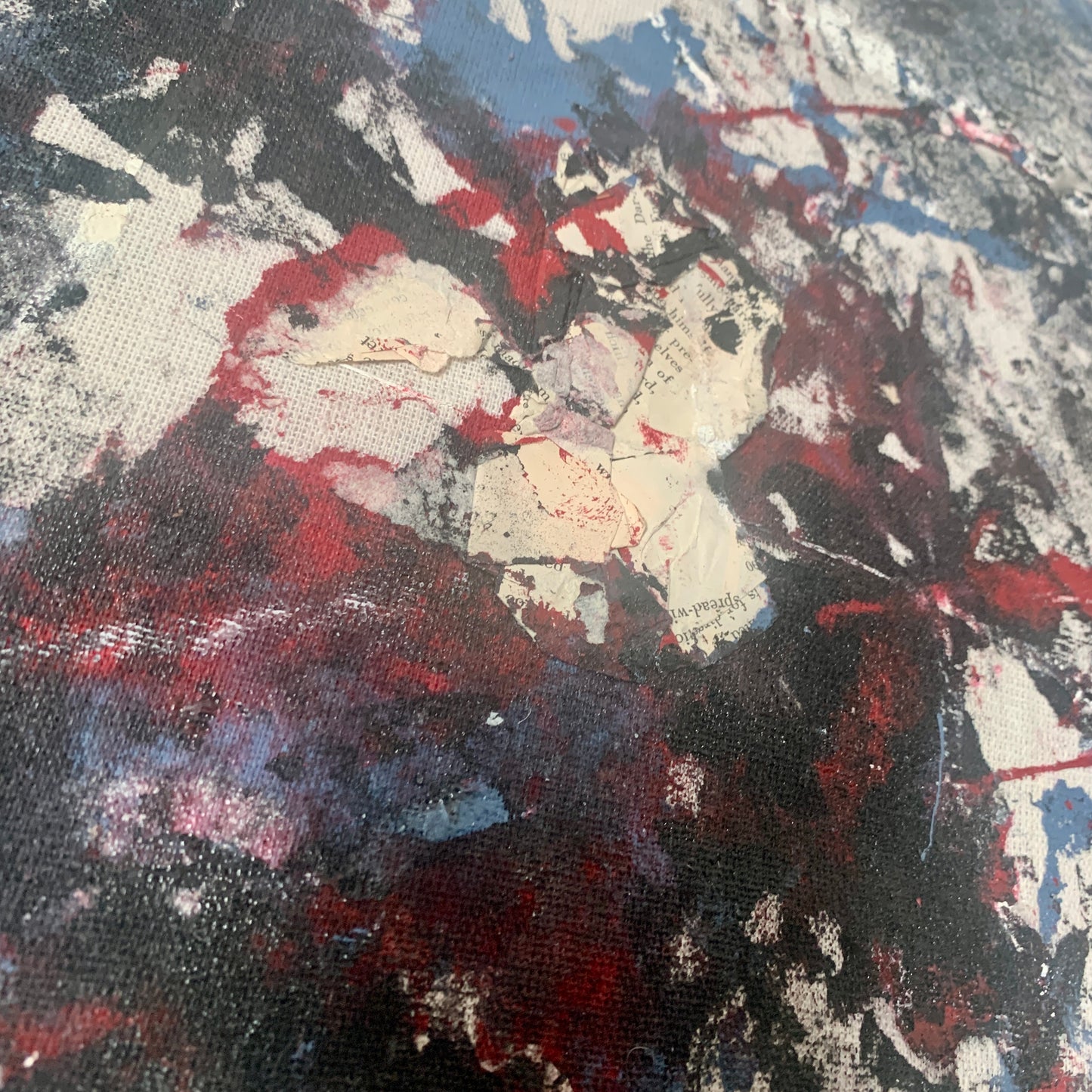 "Enhanced Performance " Live Performance Painting — 36” x 48” Stretched canvas