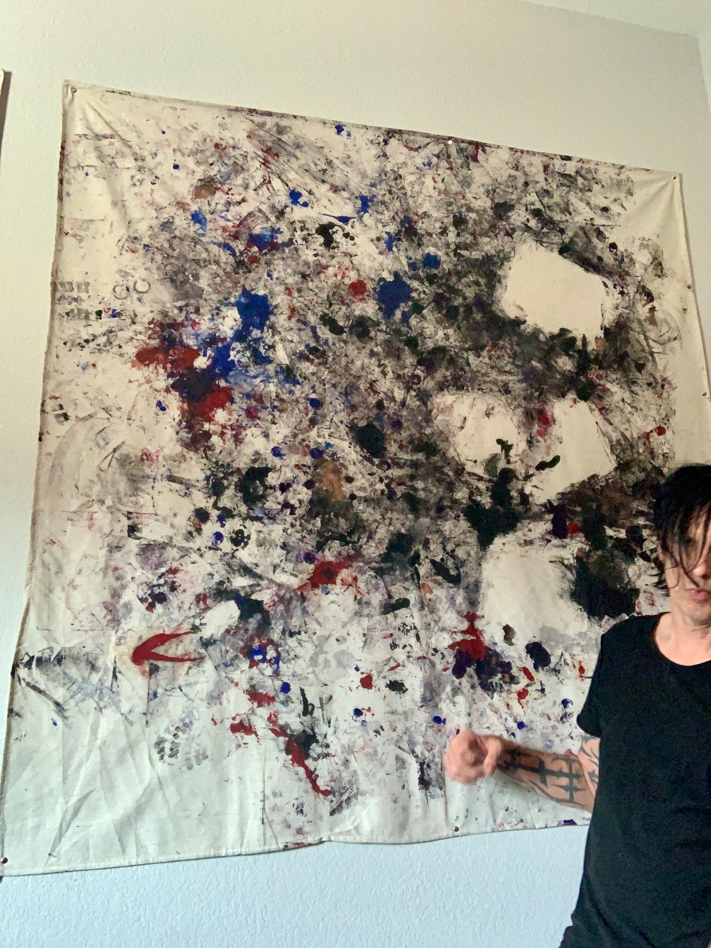 "For Those Who Forgot How to Dream" Live Performance Painting — 60” x 60” Canvas