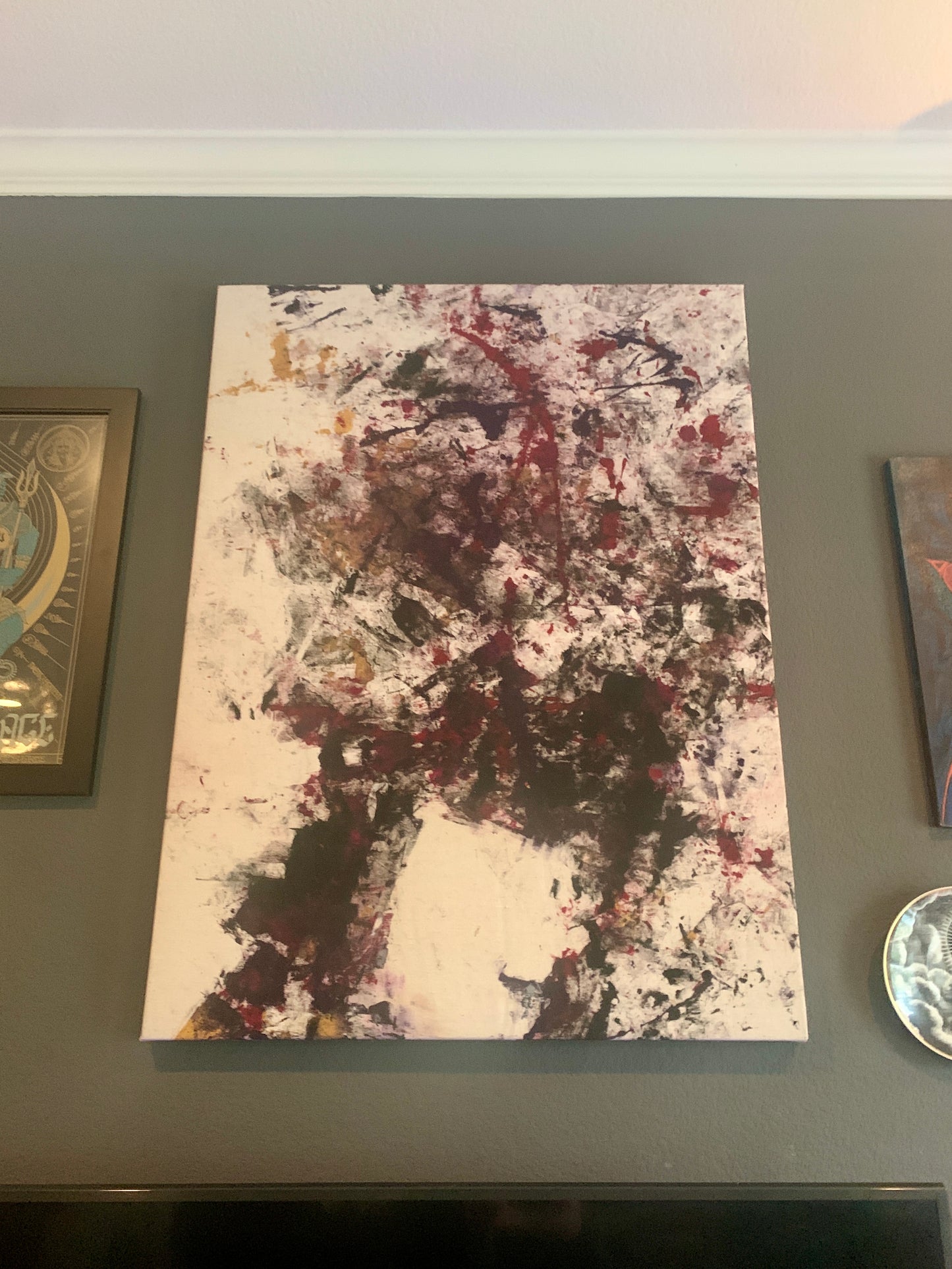 "Enhanced Performance " Live Performance Painting — 36” x 48” Stretched canvas