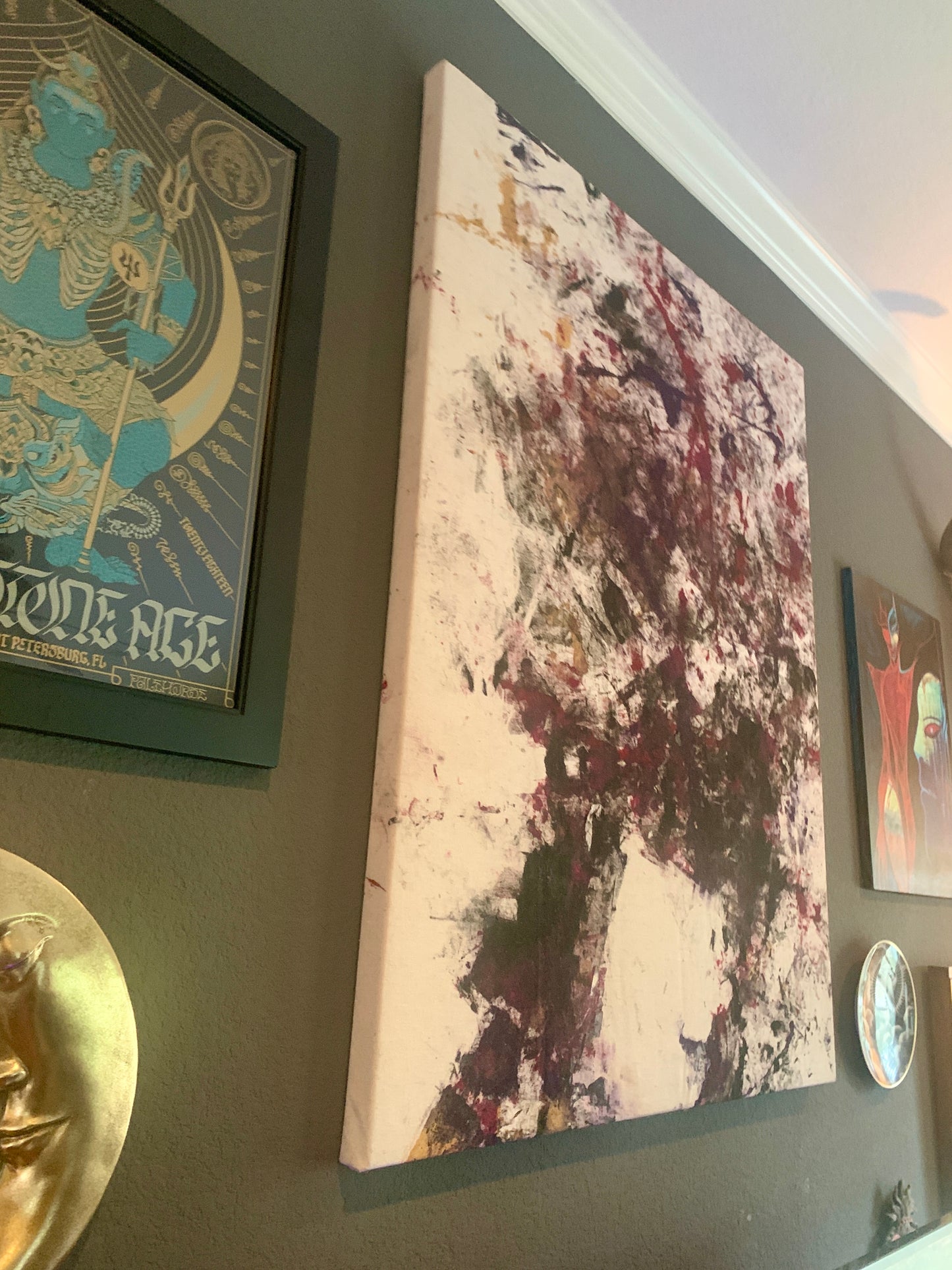 "Enhanced Performance " Live Performance Painting — 36” x 48” Stretched canvas