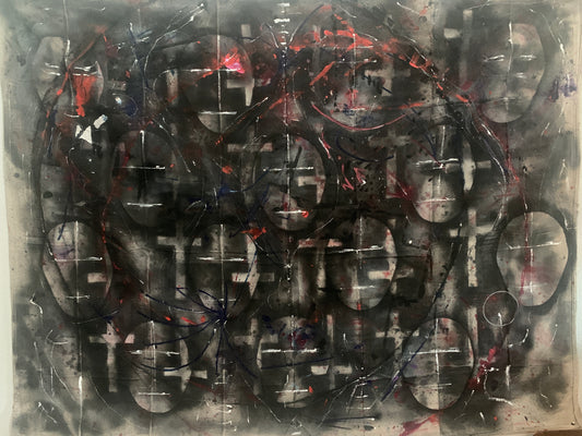 Sweet Silhouette No. 1 (Signal Crossings) — Original Painting 48” × 58”