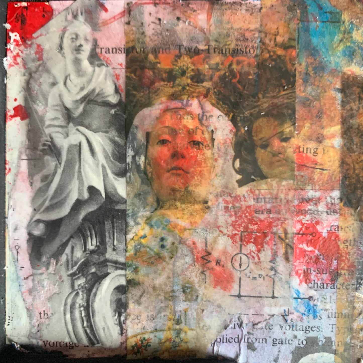 Cross-shaped Art Panel: Ghosts of Things to Come