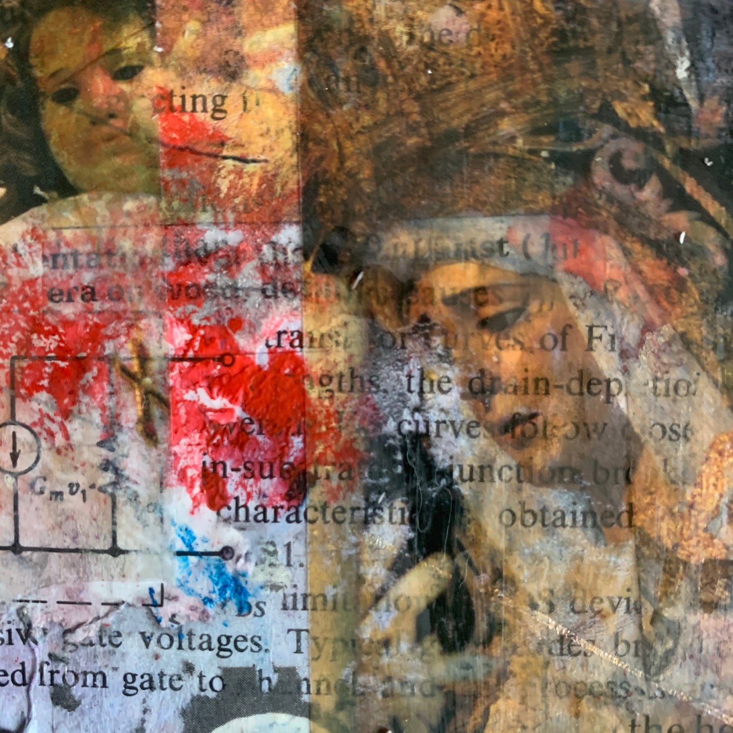 Cross-shaped Art Panel: Ghosts of Things to Come