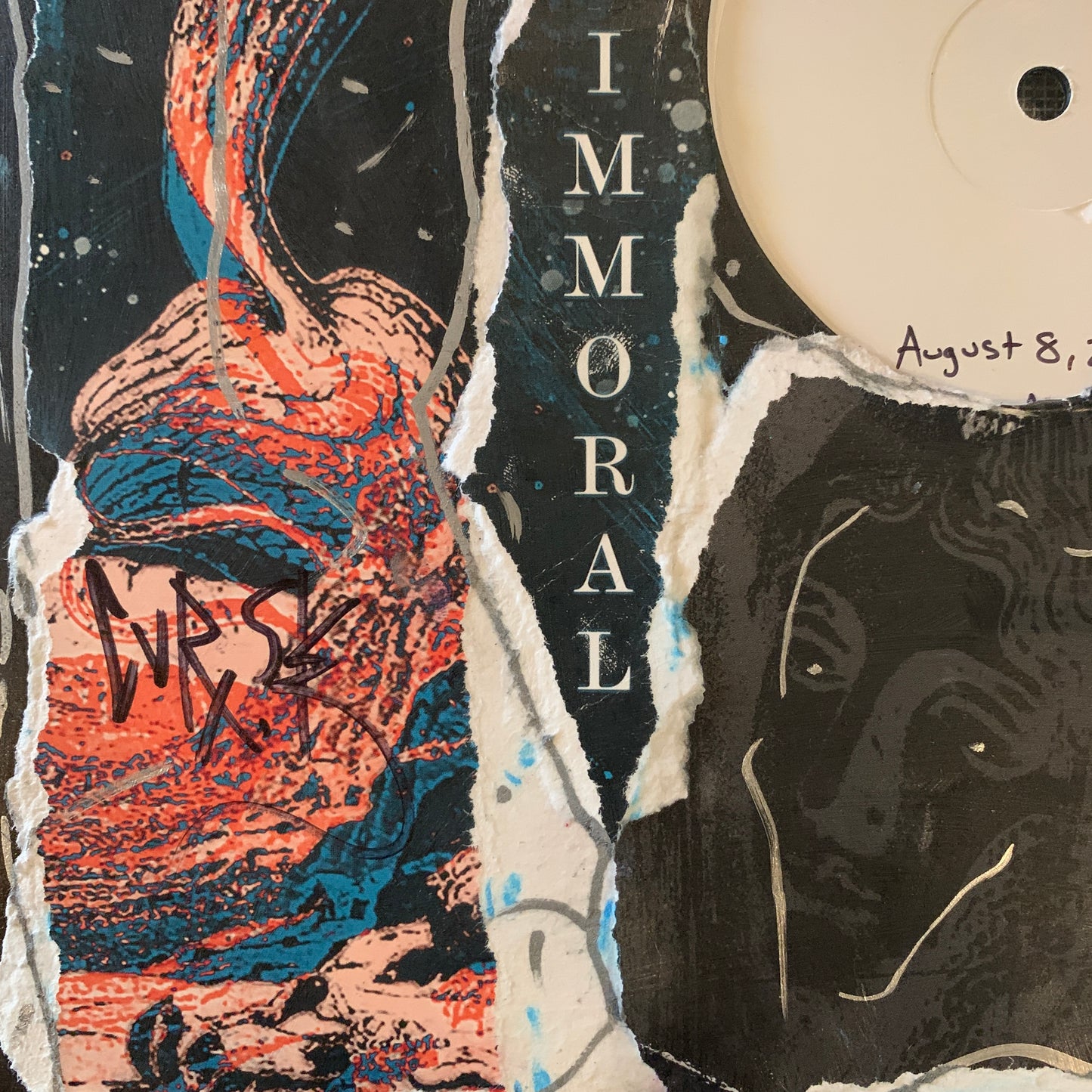 IMMORAL EMPORIUM LP Vinyl Test Pressing, one-of-a-kind 12"album art sleeve,Signed, Rare!