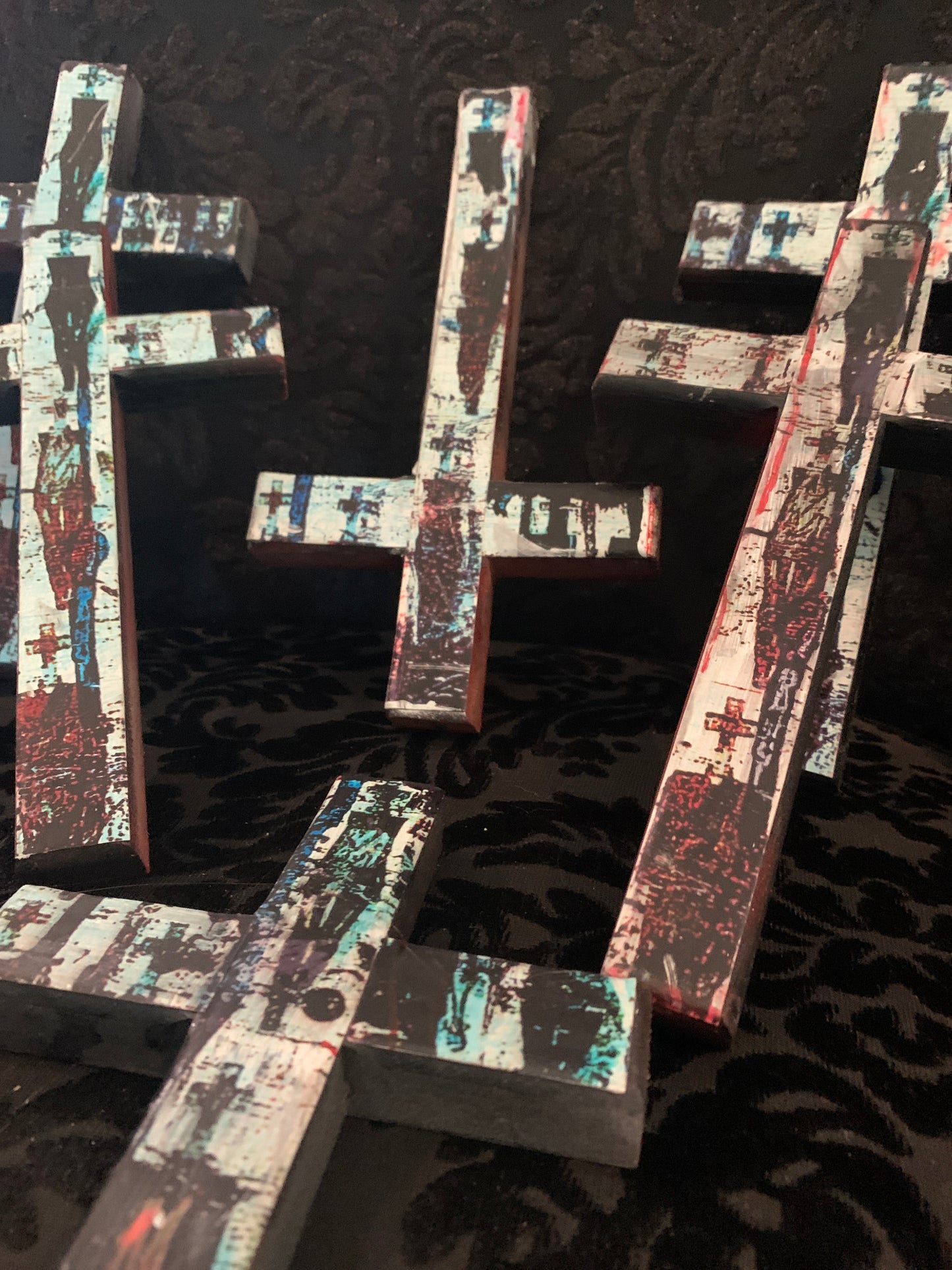 Curse Mackey "Curse-A-Fix" Wooden Art Cross