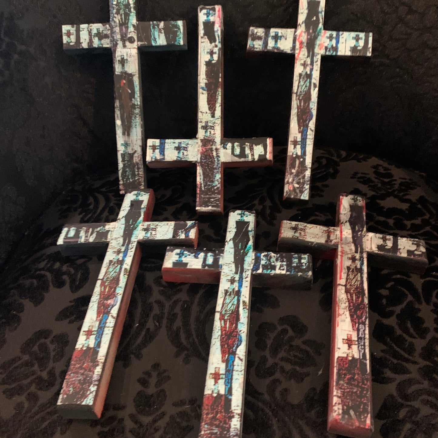 Curse Mackey "Curse-A-Fix" Wooden Art Cross