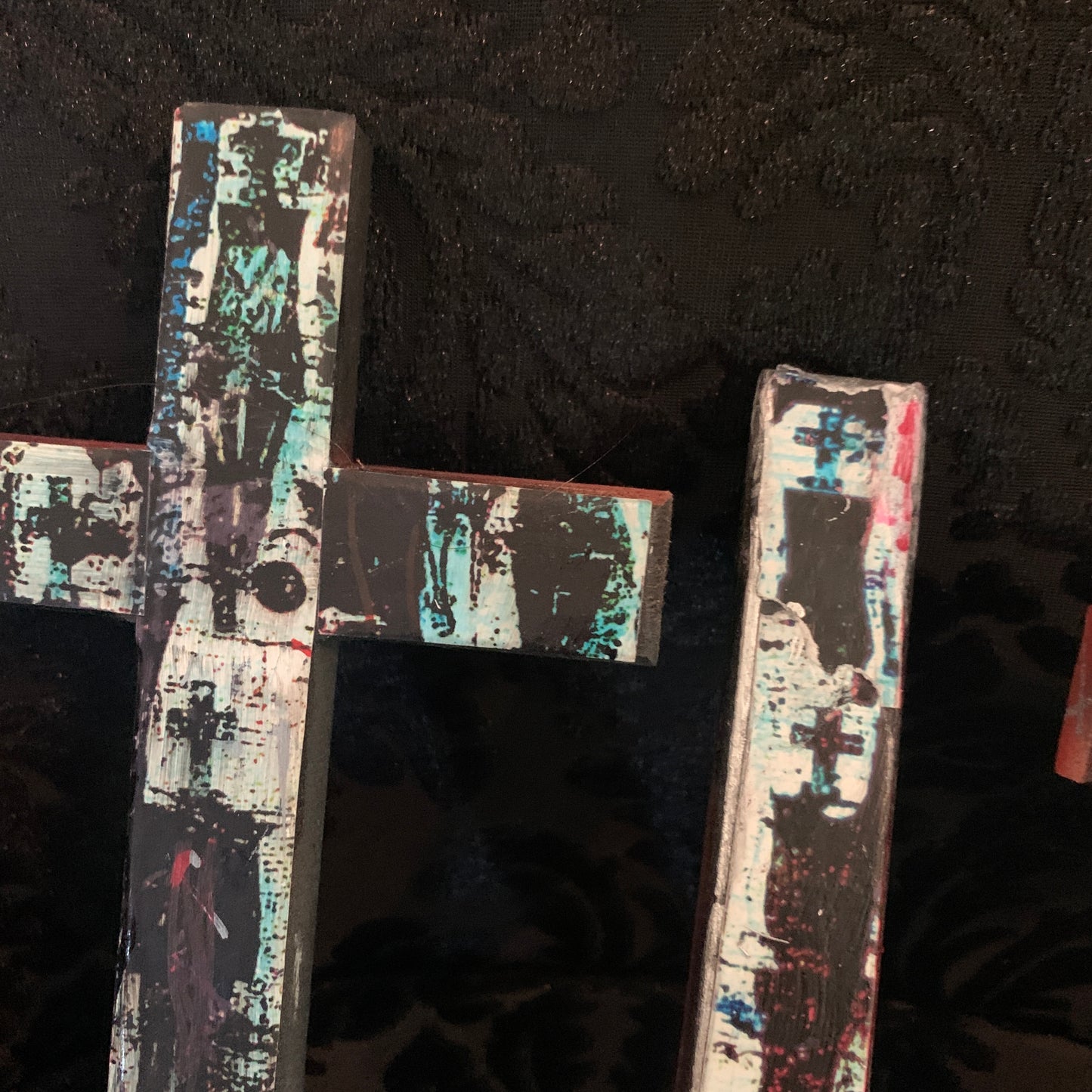 Curse Mackey "Curse-A-Fix" Wooden Art Cross